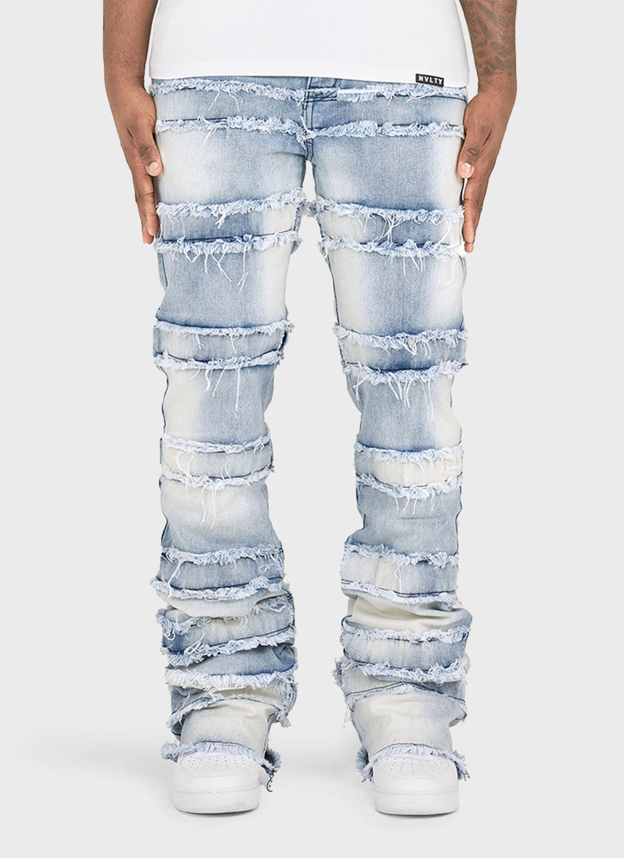 Vintage Flare Thread Jeans - Blue