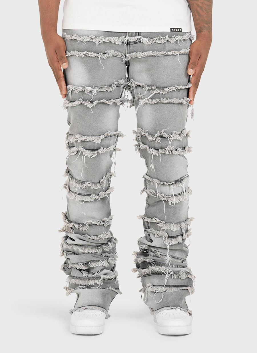 Vintage Flare Thread Jeans - Grey