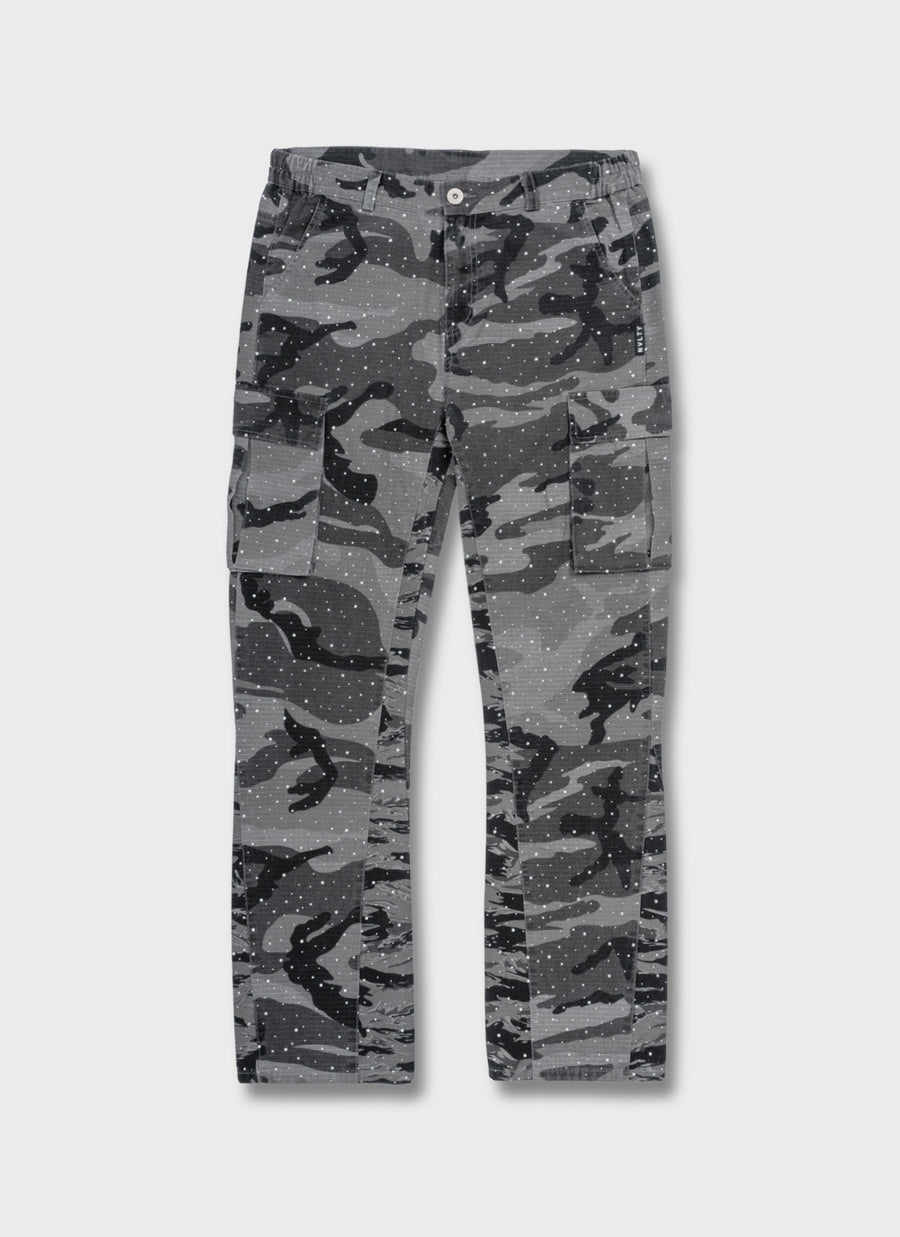 Vintage Flare VVS Cargos - Black Camo