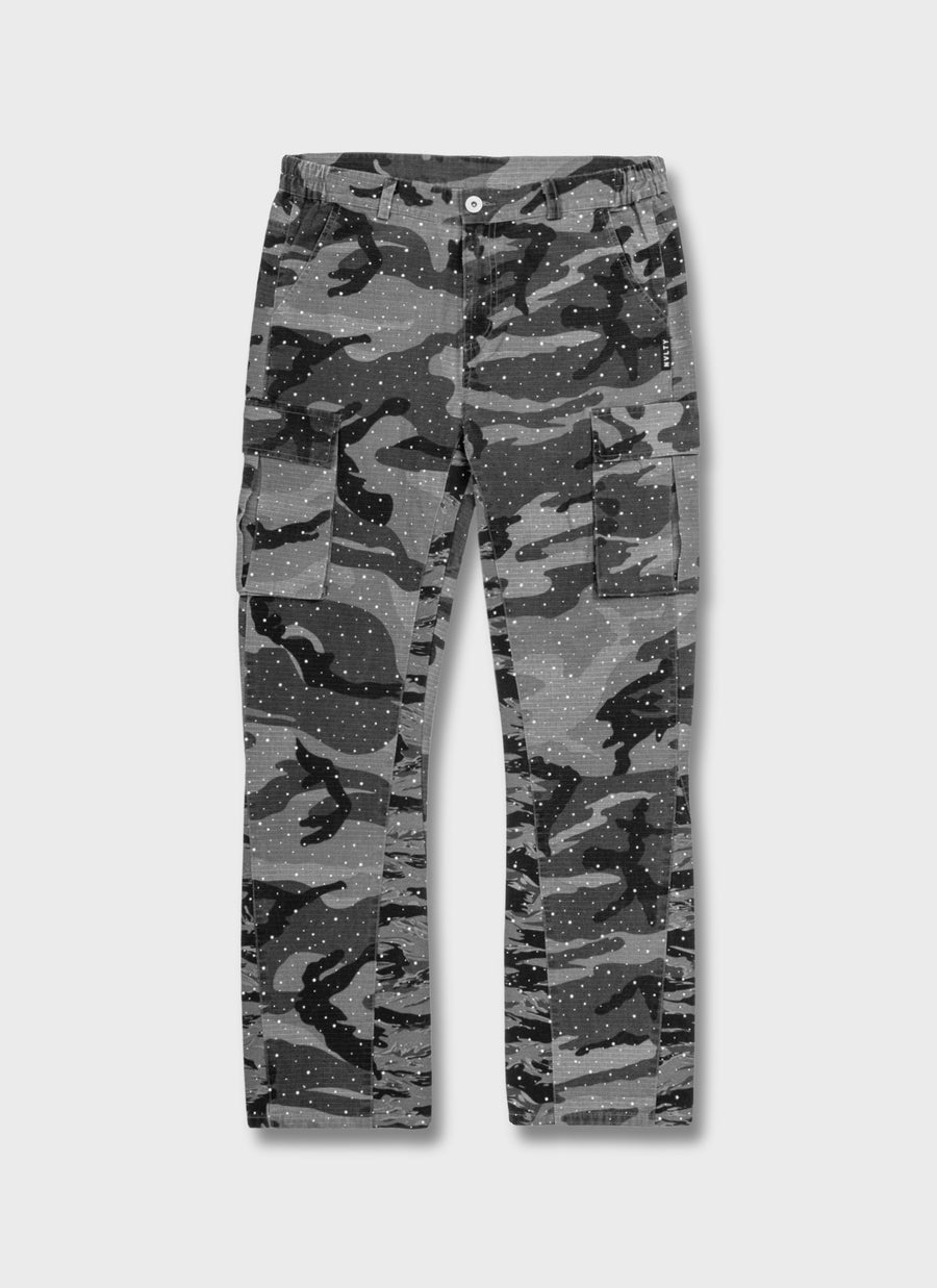 Vintage Flare VVS Cargos - Black Camo
