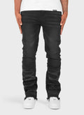 Vintage Flare Wave Jeans - Black