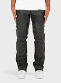 Vintage Flare Wax Jeans - Black