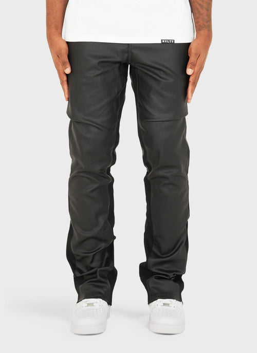 Vintage Flare Wax Jeans - Black