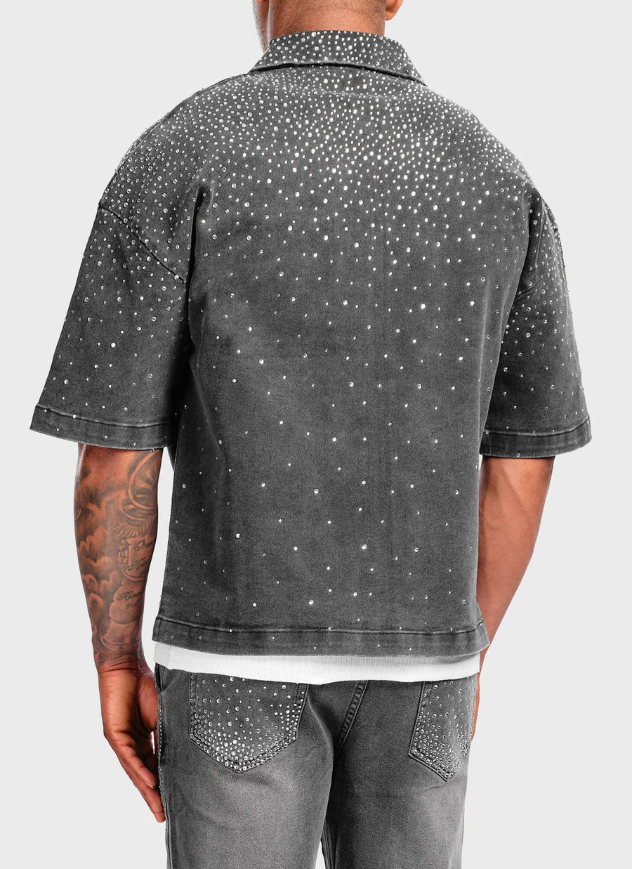 Vintage Flooded VVS Denim Shirt - Black