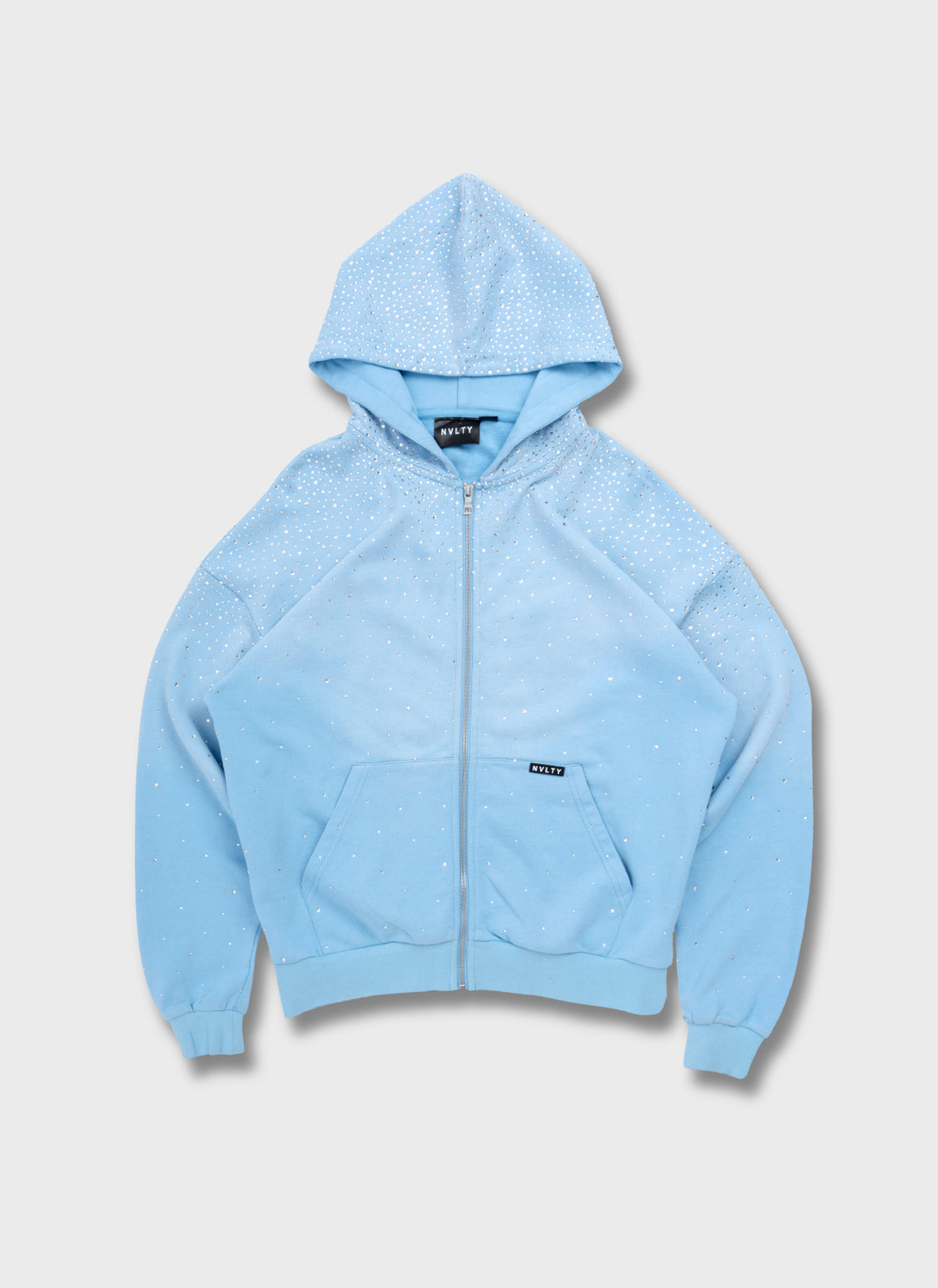 Vintage Flooded VVS Zip Hoodie - Baby Blue