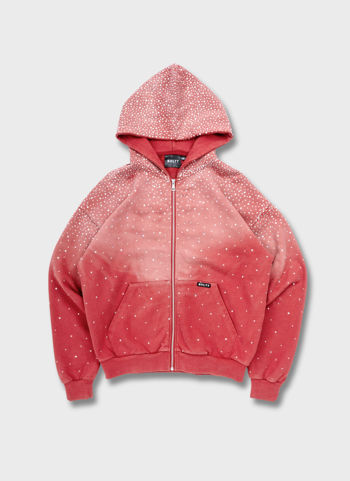 Vintage Flooded VVS Zip Hoodie - Red