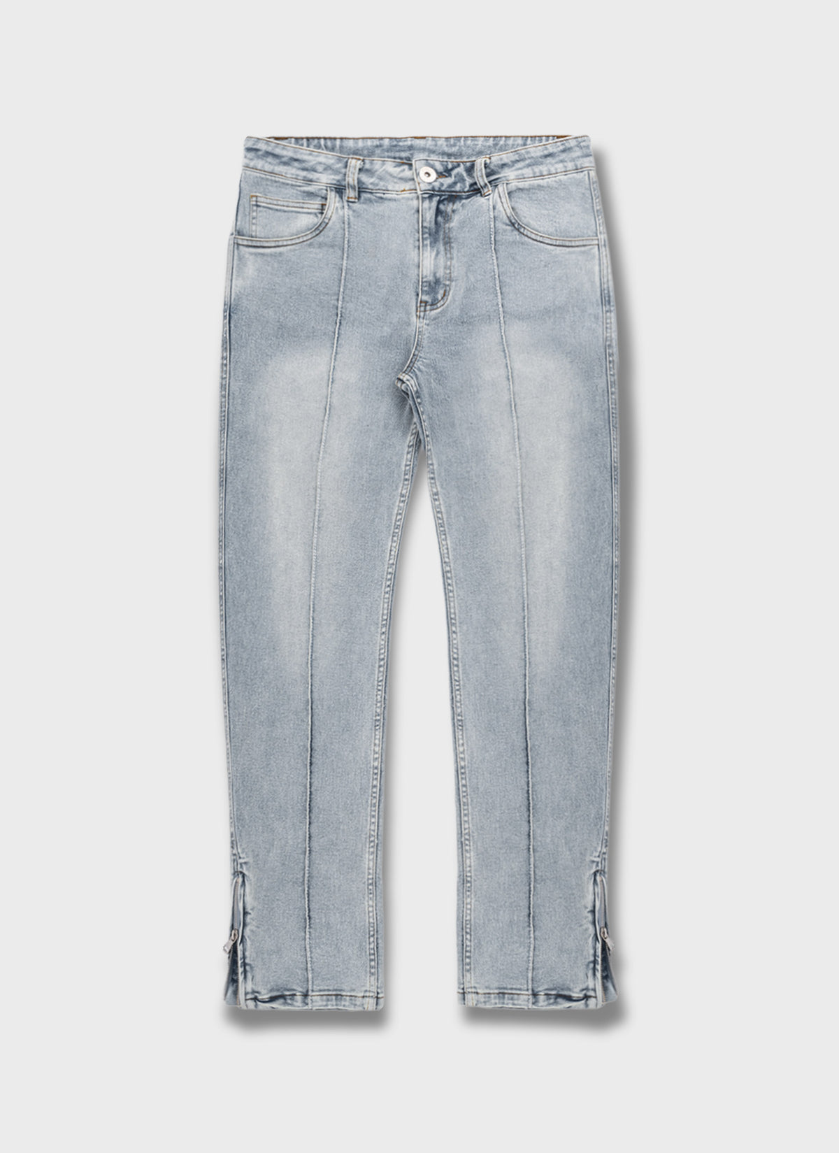 Vintage Pleat Jeans - Blue