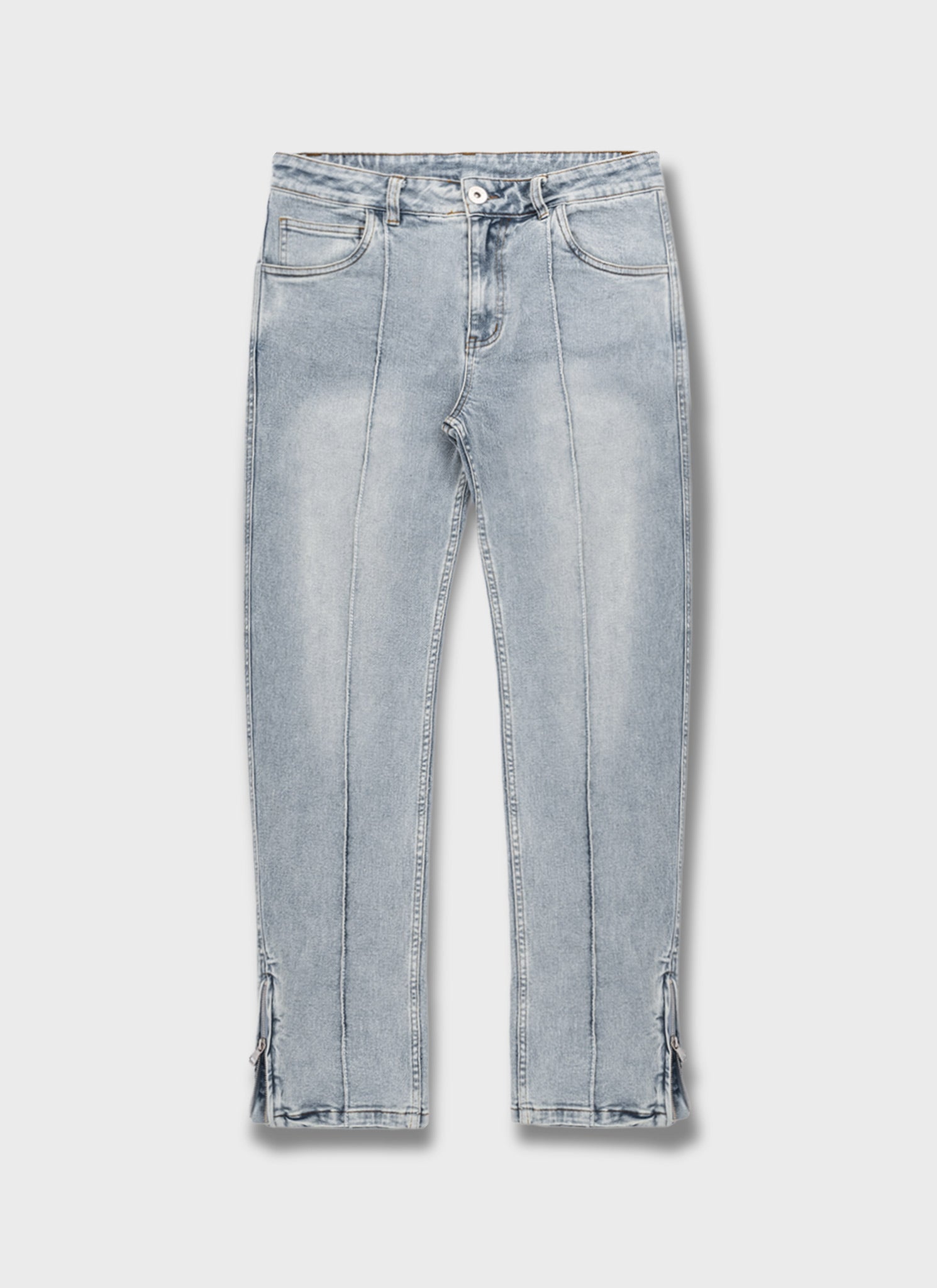 Vintage Pleat Jeans - Blue