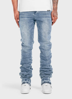 Vintage Stacked Jeans - Blue