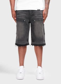 Vintage Carpenter Denim Shorts - Black