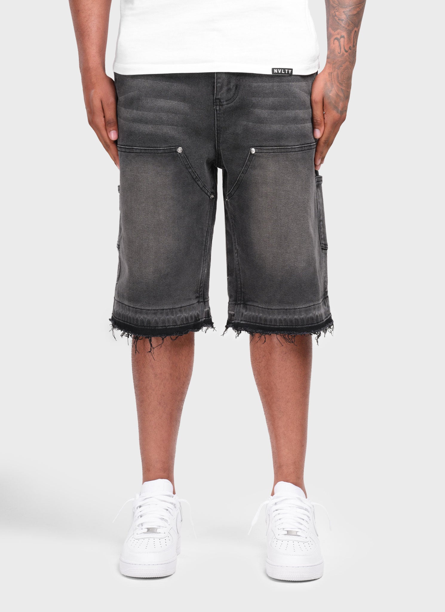 Vintage Carpenter Denim Shorts - Black