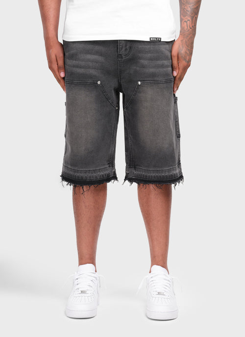 Vintage Carpenter Denim Shorts - Black