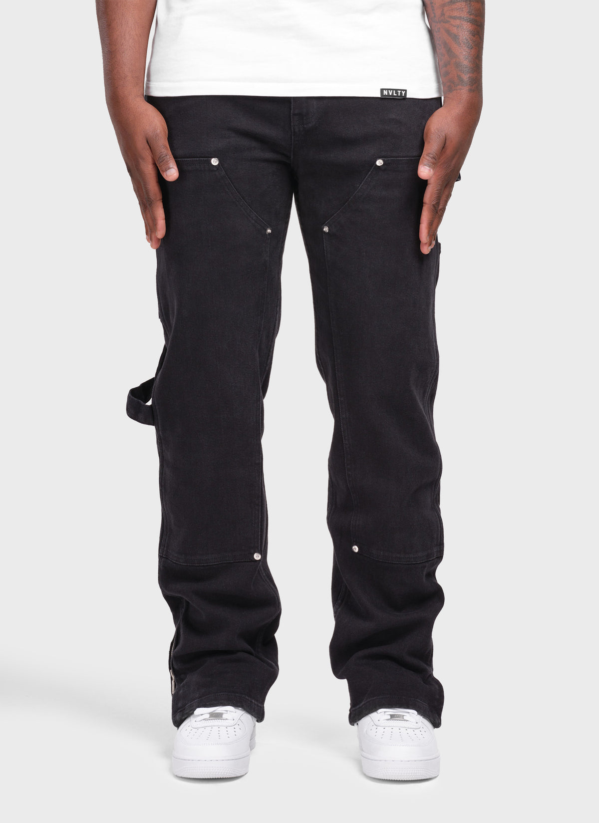 Vintage Carpenter Rivet Jeans - Black