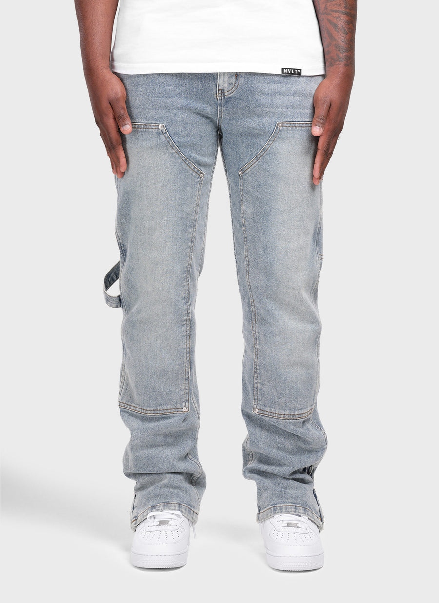 Vintage Carpenter Rivet Jeans - Blue