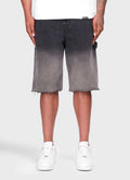 Vintage Deep Fade Denim Shorts - Black