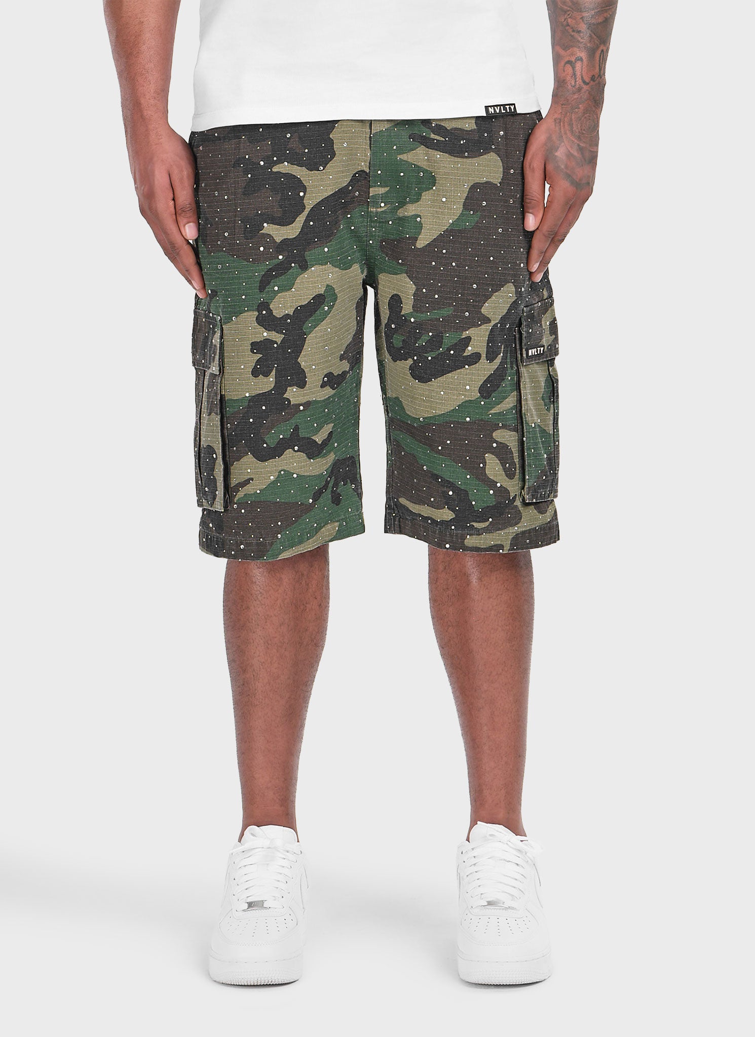 Vintage Flooded VVS Cargo Shorts - Camo