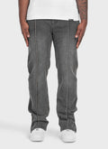 Vintage Pleat Jeans - Grey