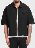 Vintage Pocket Square Denim Shirt - Black