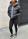 Center Tone Puffer Jacket - Black/Charcoal Grey