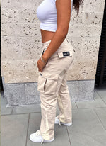 Vintage Flare Cargos - Stone