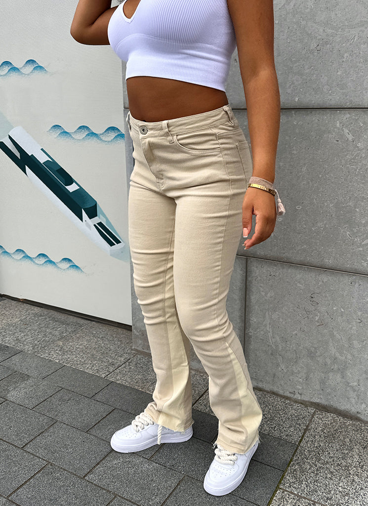 Vintage Flare Jeans - Stone