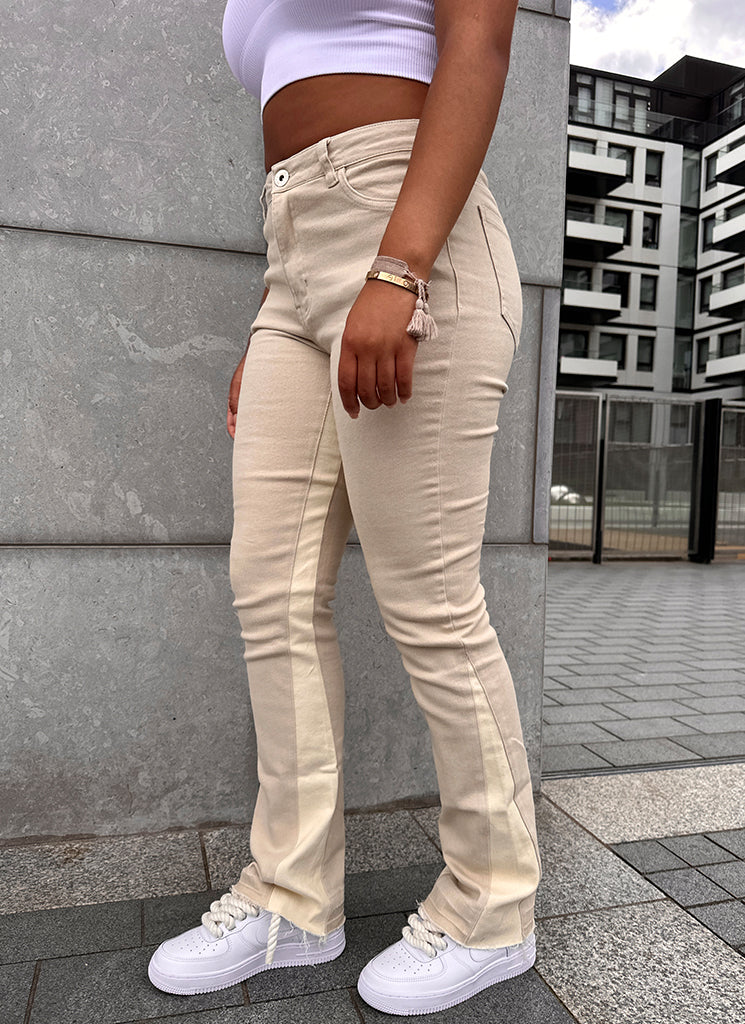 Vintage Flare Jeans - Stone