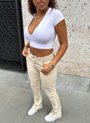 Vintage Flare Jeans - Stone