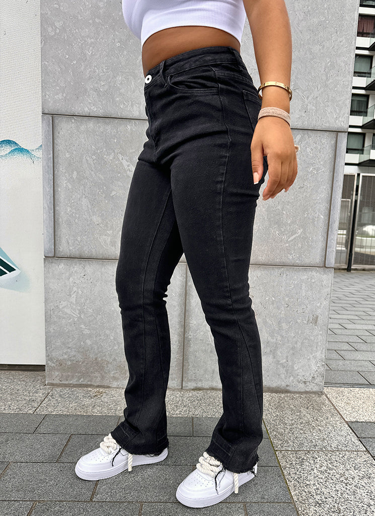 Vintage Flare Jeans - Black