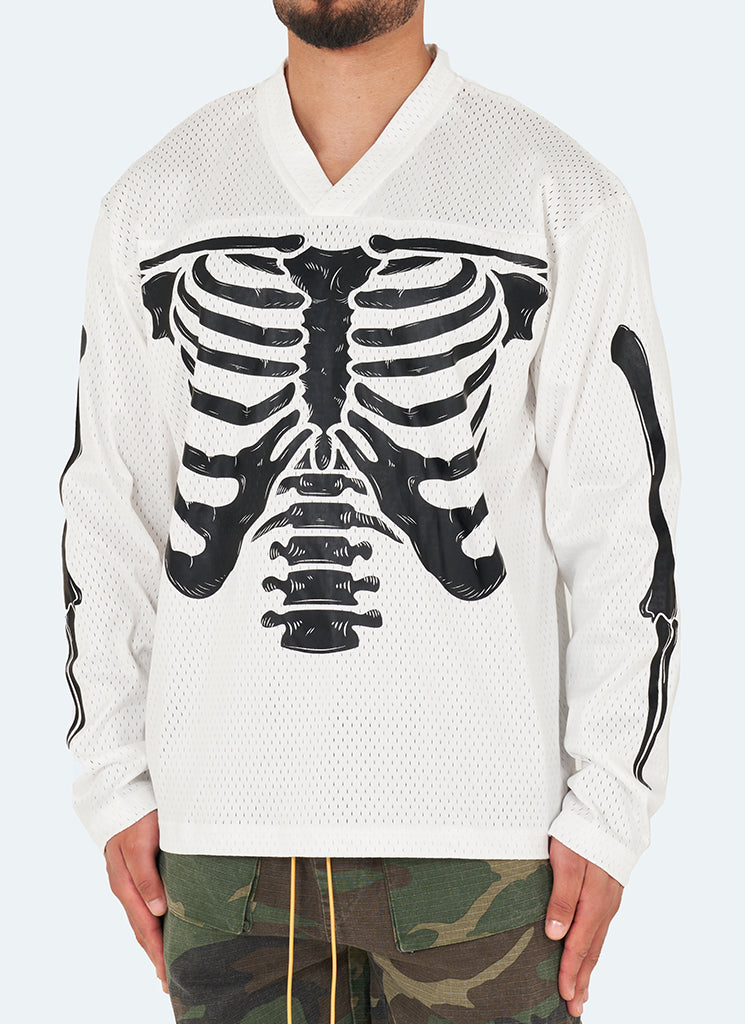 Vintage Skeleton Jersey - White – N V L T Y