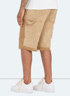 Vintage Carpenter Denim Paint Shorts - Washed Tan