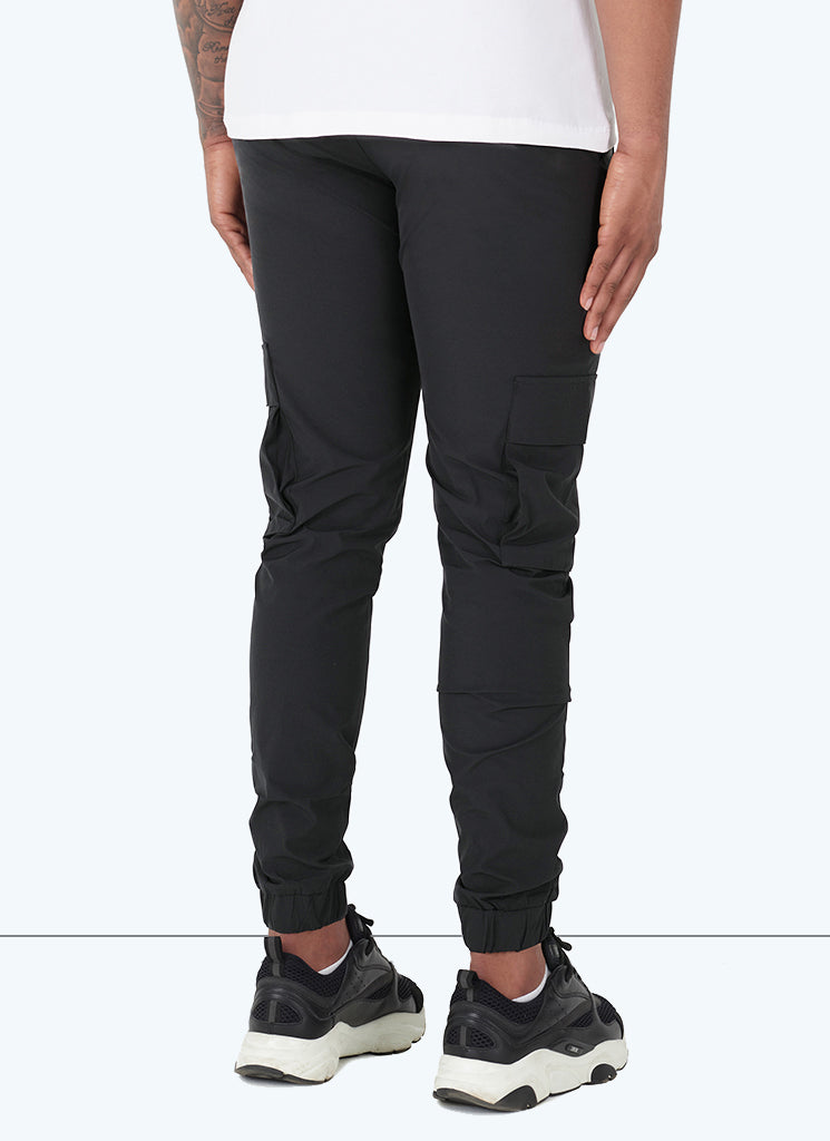 Multi Pocket Track Pants - Black