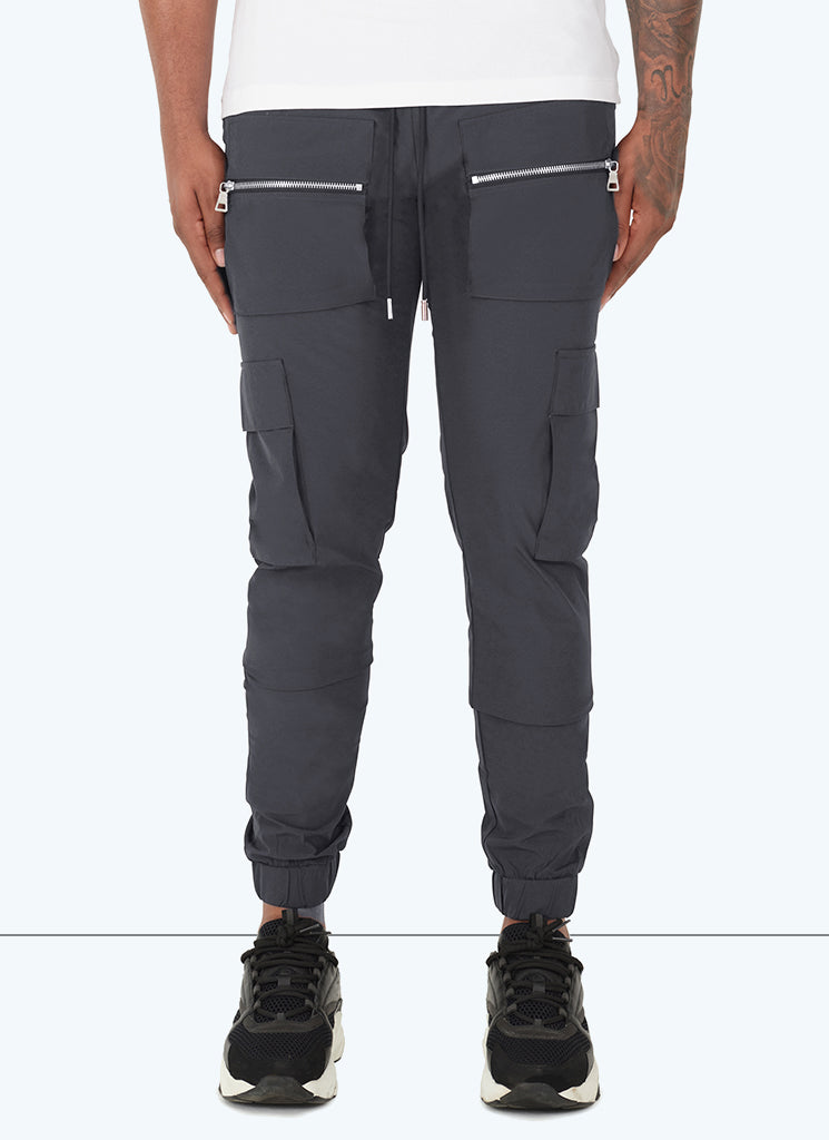 Multi Pocket Track Pants - Charcoal Grey