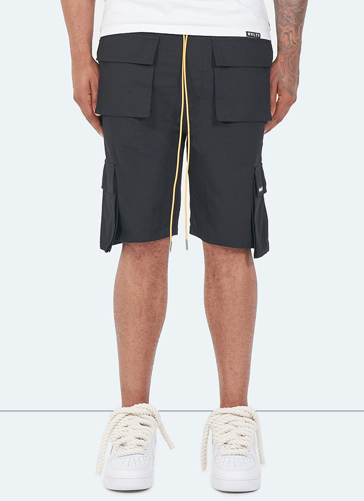 Vintage 4 Pocket Cargo Shorts - Black