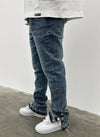 Vintage Flare Snapper Jeans - Blue