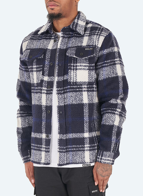 Mohair Overshirt - Navy