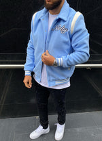 Signature Varsity Jacket - Baby Blue