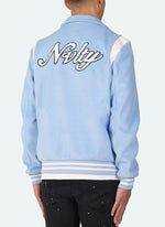 Signature Varsity Jacket - Baby Blue