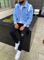 Signature Varsity Jacket - Baby Blue