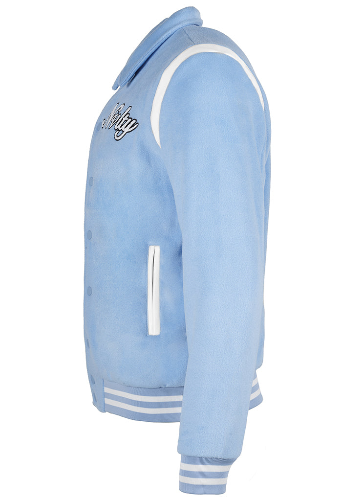 Dreams Varsity Jacket - Baby Blue – N V L T Y