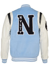 Dreams Varsity Jacket - Baby Blue