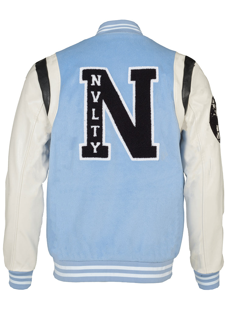 Dreams Varsity Jacket - Baby Blue