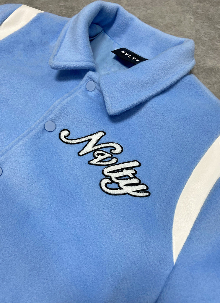 Dreams Varsity Jacket - Baby Blue – N V L T Y