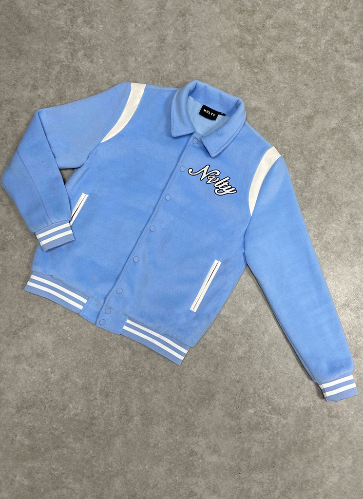 Signature Varsity Jacket - Baby Blue