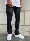 Vintage Flare Carpenter Jeans - Black