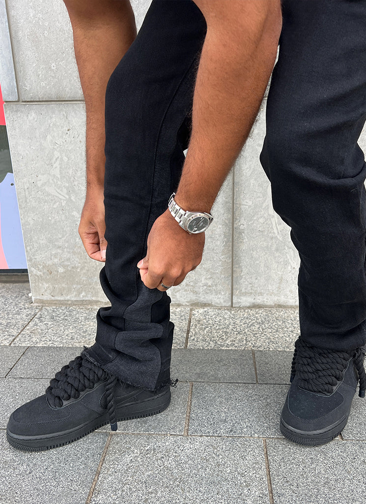 Black air force with jeans online