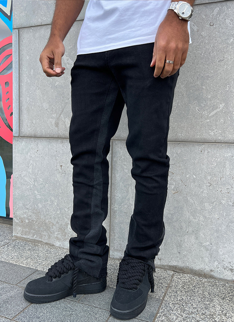 Vintage Flare Jeans Black – N V L T Y - Main Image