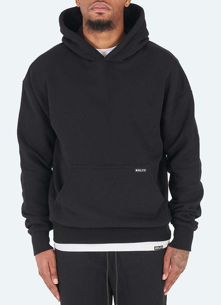 Heavyweight Essential Hoodie - Black