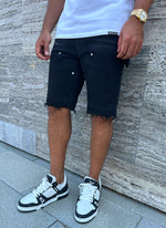 Vintage Carpenter Denim Shorts - Black