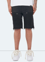 Vintage Carpenter Denim Shorts - Black