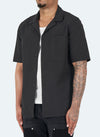 Essential Open Collar Shirt - Black